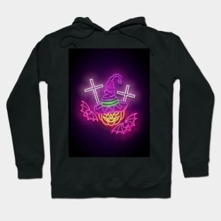 Neon Halloween design Hoodie